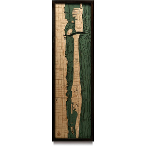 St. Augustine FL Wooden Map Art Topographic 3D Chart St. Augustine FL Wooden Map Art Topographic 3D Chart