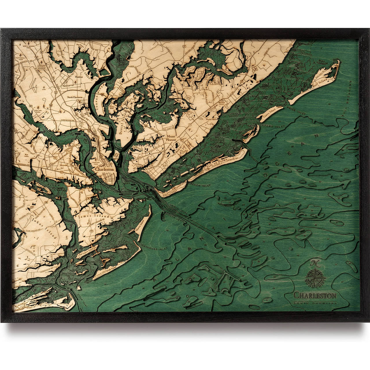 Charleston Nautical Chart Art