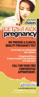 Let's Talk Pregnancy Client Rack Card
