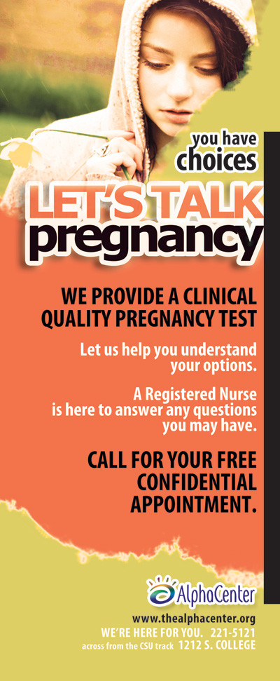 Let's Talk Pregnancy Tri-Fold Client Brochure - LifeSupport