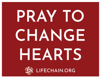 Pray to Change Hearts/Abortion Hurts Women--LAMINATED