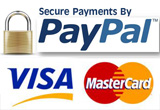 PayPal Visa MasterCard Logos