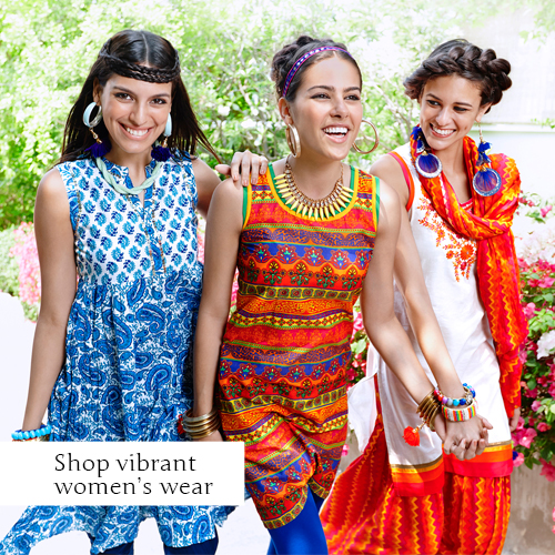 contrasts #tunic #kurti #short #pattern #play #women #fashion #comfort  #style #Fabindia