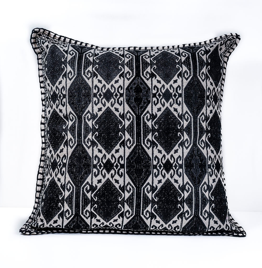 In Sattva Home Geometric And Ancient Art Hand Embellished Cotton