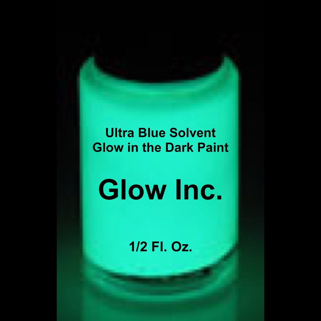Ultra Blue Solvent Based Glow In The Dark Paint Glow Inc