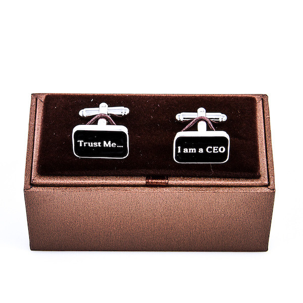 MRCUFF Im The Boss Im Never Wrong CEO Manager Assistant Pair Cufflinks in a Presentation Gift Box /& Polishing Cloth