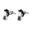 Percolator Coffee Pot Cufflinks shown as a pair side view close up image