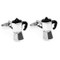 Percolator Coffee Pot Cufflinks shown as a pair right side view close up image