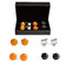 4 Pairs Basketball Hoop and Basketballs Cufflinks displayed in pairs infront Deluxe Presentation Gift Box
