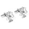 Attorney Lawyer Judge Scales of Justice Cufflinks shown as a pair side view close up image