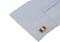Flag of Italy cufflinks; Flag of Ireland Cufflinks displayed on a white dress shirt sleeve cuff close up image