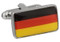 German Flag Cufflinks, Flag of Germany Cufflinks close up image