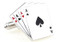 four of a kind Ace Cards cufflinks close up image