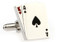 Ace King Big Slick Poker Cufflinks close up image