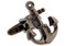 Gun Metal Black Anchor Cufflinks close up image