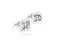 silver buy low sell high cufflinks shown as a pair close up image