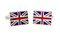 British flag cufflinks; Flag of Great Britain Cufflinks
