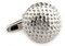 silver golf ball cuff-links close up image