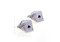 Royal Flush Poker Cufflinks shown as a pair with size dimensions 19 mm by 22 mm close up image