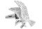 osprey cufflinks; flying eagle cufflinks; predator bird cufflinks