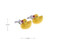 rubber ducky cufflinks shown as a pair with size dimensions 15 mm by 19 mm close up image