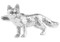 Silver Fox Cufflinks close up image