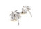 Silver Palm Tree Cufflinks shown as a pair close up image