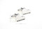 Silver Baby Grand Piano Cufflinks shown as a pair with size dimensions 14 mm by 20 mm close up image