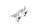 Jewish blessing hand symbol cufflinks; Vulcan hand sign cufflinks shown as a pair with size dimensions 13 mm by 22 mm close up image