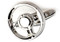 Silver Momo steering wheel cufflinks close up image