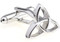 Silver Trinity Knot Cufflinks close up image