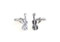 violin cufflinks in silver finish shown as a pair close up image