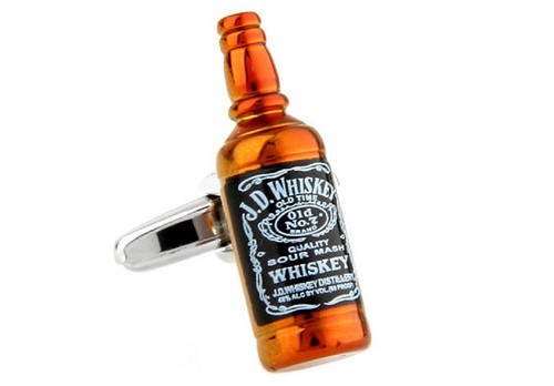 Tennessee Whiskey Bottle Cufflinks close up image