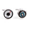 Working Thermostat & Compass Cufflinks shown as pair close up image