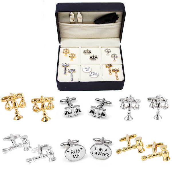 CUFFLINK SET IDEAL GIFT BARRISTER SOLICITOR POLICE CK525 GUILTY & NOT GUILTY 
