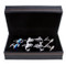 4 pairs assorted fish cufflinks with presentation gift box
