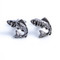 rainbow trout cufflinks shown as a pair close up image
