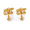 gold scales of justice cufflinks close up image