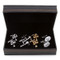 4 pairs assorted criminal justice theme cufflinks gift sets; Assorted Lawyer Cufflinks gift sets with presentation gift box