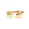 Gold Bull Cufflinks shown as a pair close up image