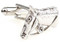 silver horse and bridle cufflinks close up image