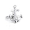 Silver Anchor Cufflinks close up image