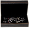 4 pairs bartender sommelier cufflinks gift set with presentation gift box close up image