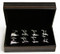 4 pairs assorted jet airplane cufflinks with presentation gift box close up image
