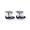 soccer cleat cufflinks shown as a pair close up image