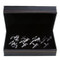 4 Pairs Handcuff & Pistol Hand Gun Cufflinks Gift Set with Presentation Gift Box close up image