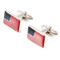 American Flag Cufflinks shown as a pair close up image