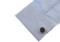 working puzzle cufflinks moving ball through maze close up image shown on a white dress shirt sleeve cuff