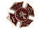 Fire Dept emblem with red shield cufflinks