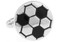 soccer ball cufflink close up image